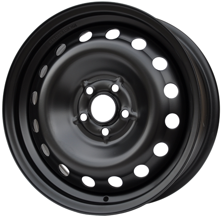 Stahlkraft Rader A16 Stålfælge 16" 5x100 ET35 – Sort (sæt á 4)
