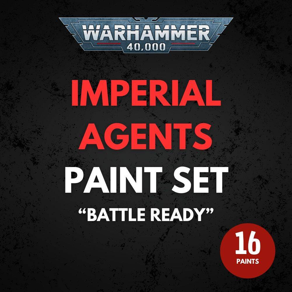 Imperial Agents Paint Set Warhammer 40K - Battle Ready.