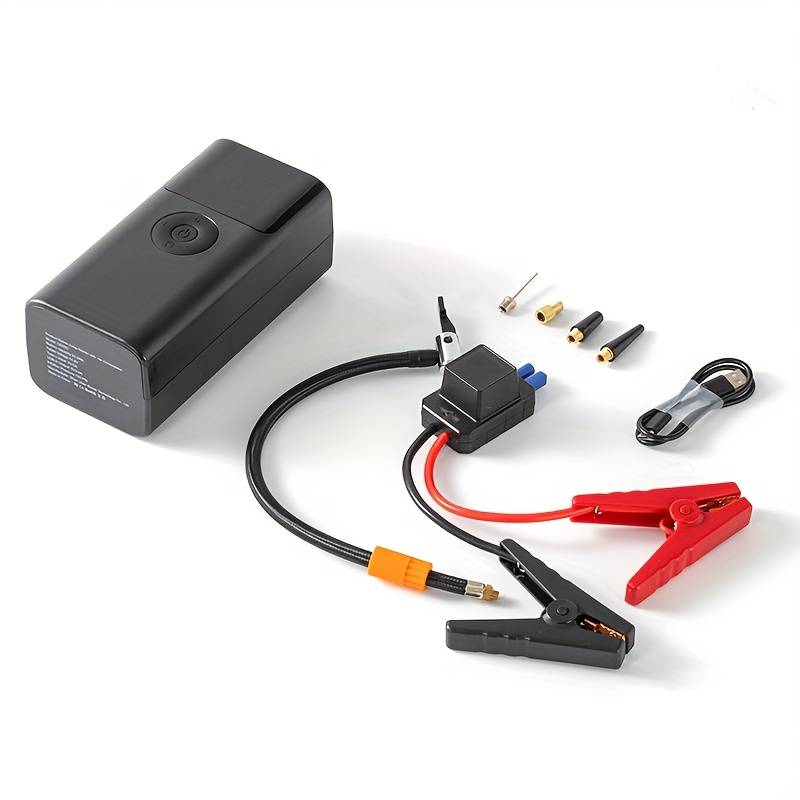 Auto Car Jump Starter Air Compressor 14.8v Trucks Motorcycles Basketball Air Pump Power Bank Emergency Car Kit Emergency Car Power Station Tire Inflator Emergency Battery Booster