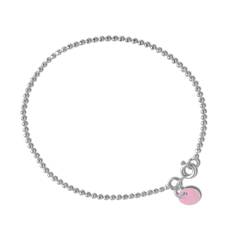 Enamel Copenhagen Armbånd Ball Chain Flamingo B16S