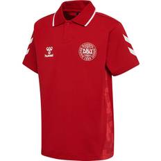 Hummel T-shirt - DBU Gameday Polo - Chili Pepper - Hummel - 8 år (128) - T-Shirt