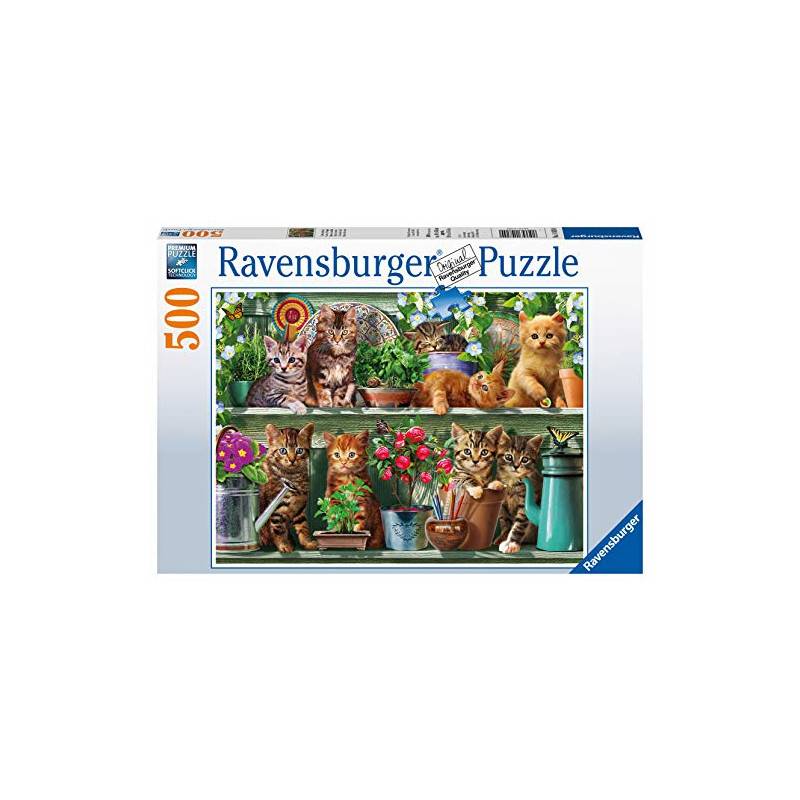 Ravensburger 14824 Cats on The Shelf 500 Piece Jigsaw Puzzle for...