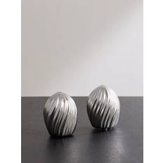 L'Objet - Ripple Spice Jewels Platinum-Plated Salt and Pepper Shakers - Men - Silver