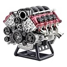 Uembed Mini V8 Engine Running Kit, Ax90104 Scx10 Andra Generationens Capra VS410 Pro Ultra