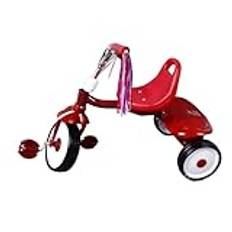 Toddler Trike, 3-positions Toddler Cykel Hopfällbar Röd Trike Justerbar Sits Toddler Trehjuling Vikbar Balanscykel för Barn Trehjuling för Småbarn i åldern 2-5 år