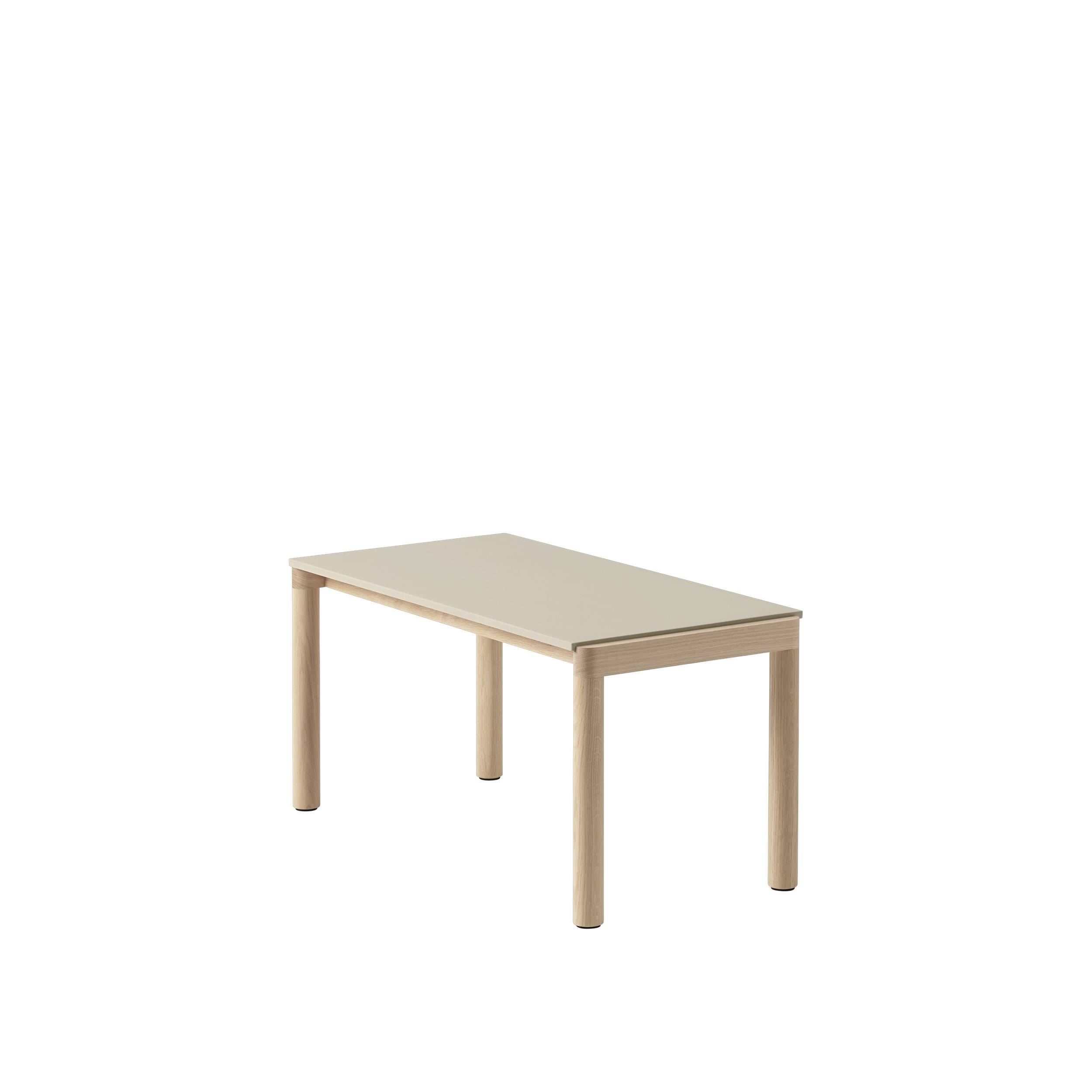MUUTO - Couple Sofabord 40x84 - 1 Plain, Sand/Oak
