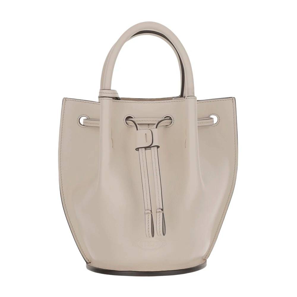 Tod's - Läder Bucket Bag med Dragsko Stängning Väskor - Dam - ONE Size - Läder