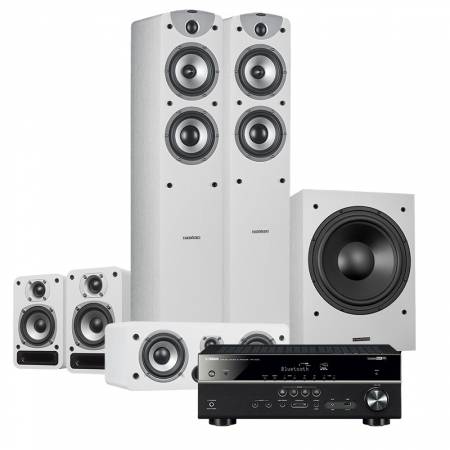 Dynavoice Magic F-5 EX Hembiopaket 5.1 Vit & Yamaha HTR-4072