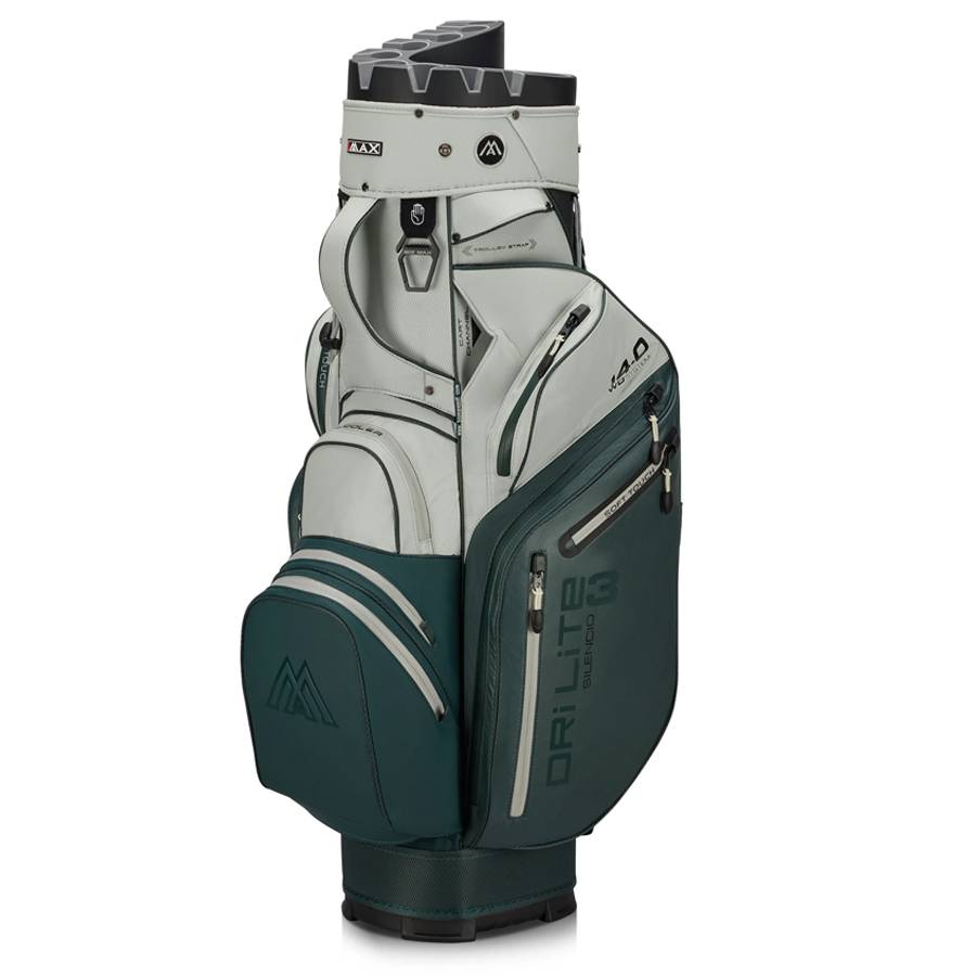 BigMax Dri Lite Silencio 3 Golfbag Forest Green-Off White