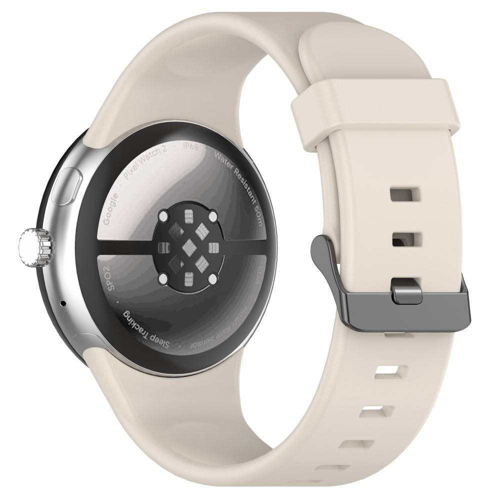 Google Pixel Watch 3 45mm - Silikon armband - Passar till handled 135-220mm - Starlight