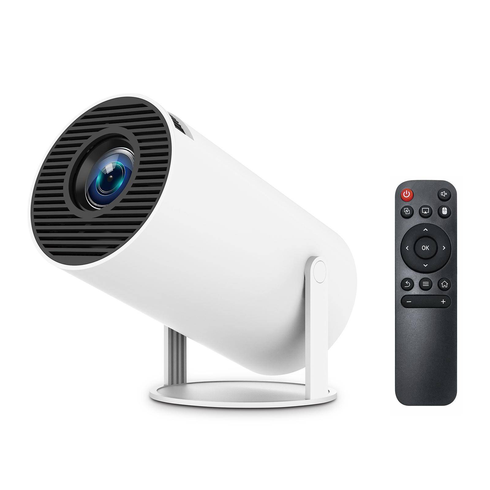 HY300PRO Projektor HD 720P Miniprojektor Sovsal Utomhus Hård Lösning 4K-stöd AV1 US