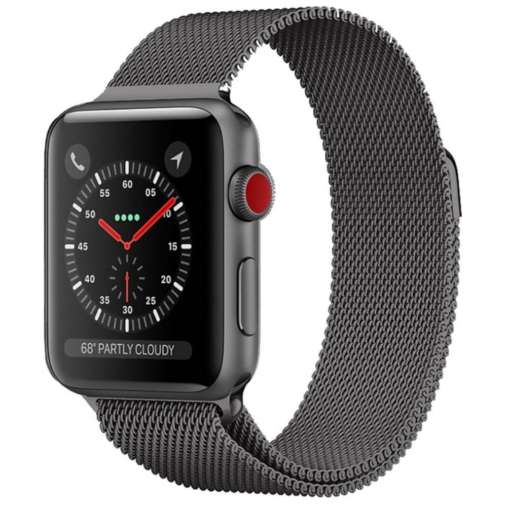 Apple Watch 42/44/46/49mm Urrem Milanese - Grå