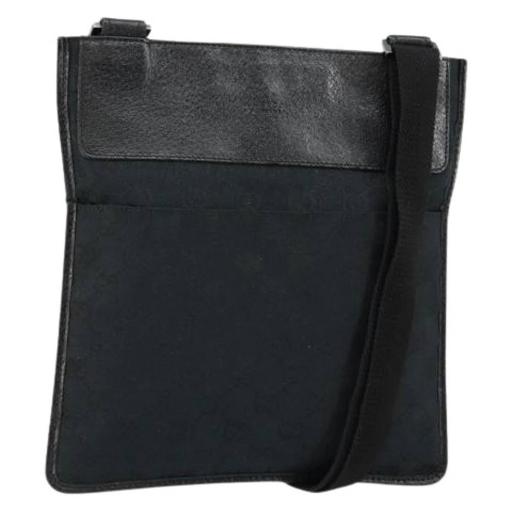 Gucci Vintage Pre-owned Vintage Canvas Cross Body Taske - Vintage - Dame - Sort - ONE SIZE -