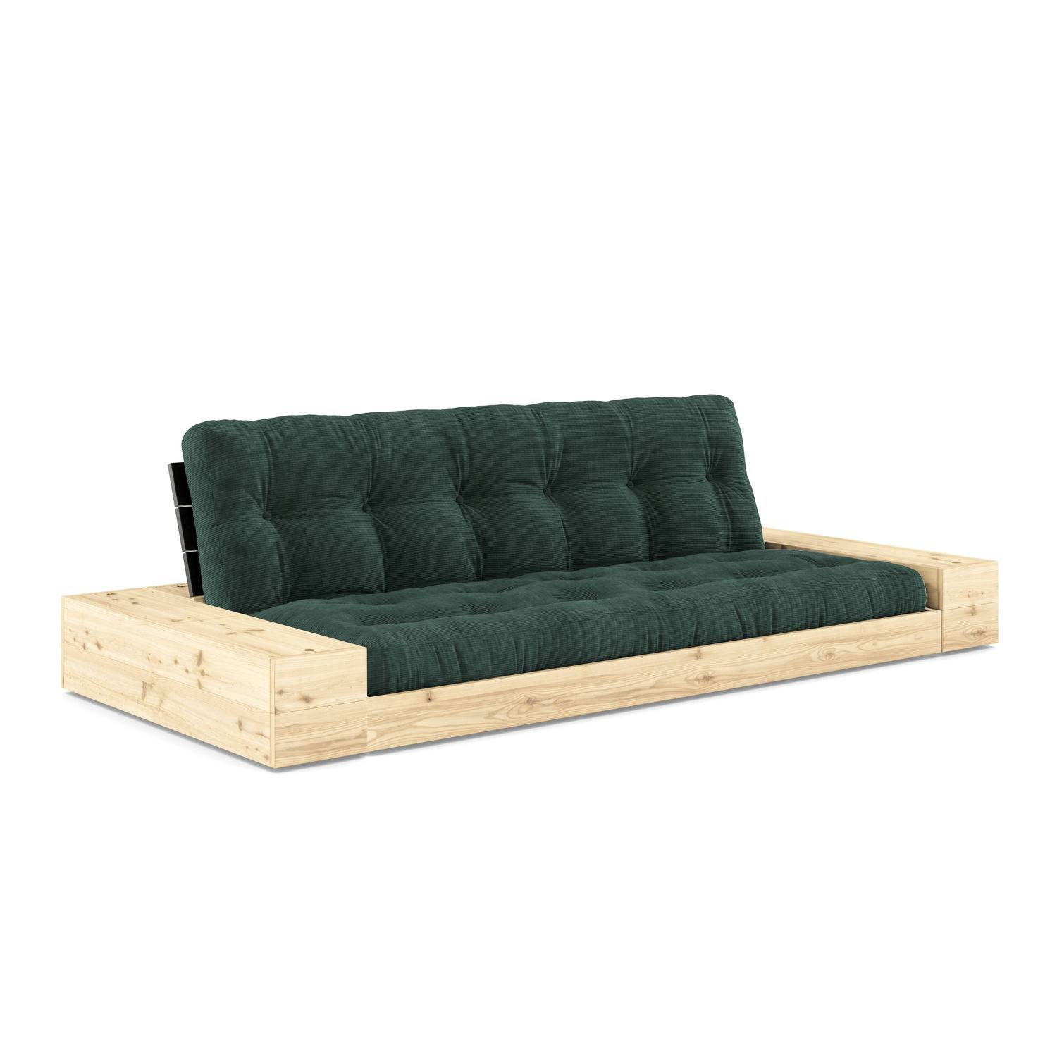 Karup Design Base Sovesofa (inkl. 2 skuffer) Seaweed 512 Black Lacquered 402