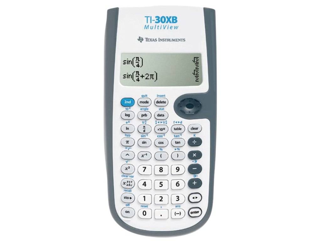 TI-30XB MultiView Batteri Lommeregner.