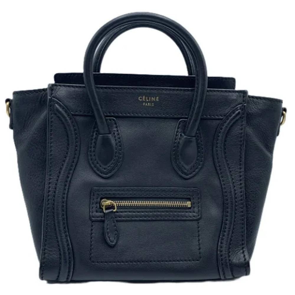 Celine Vintage Pre-owned Laeder celine-tasker - Vintage - Dame - Sort - ONE SIZE - Uld