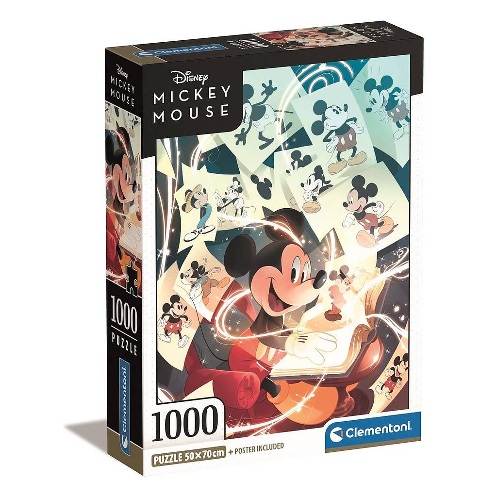 Disney Mickey 1000-bitars kompakt pussel Clementoni