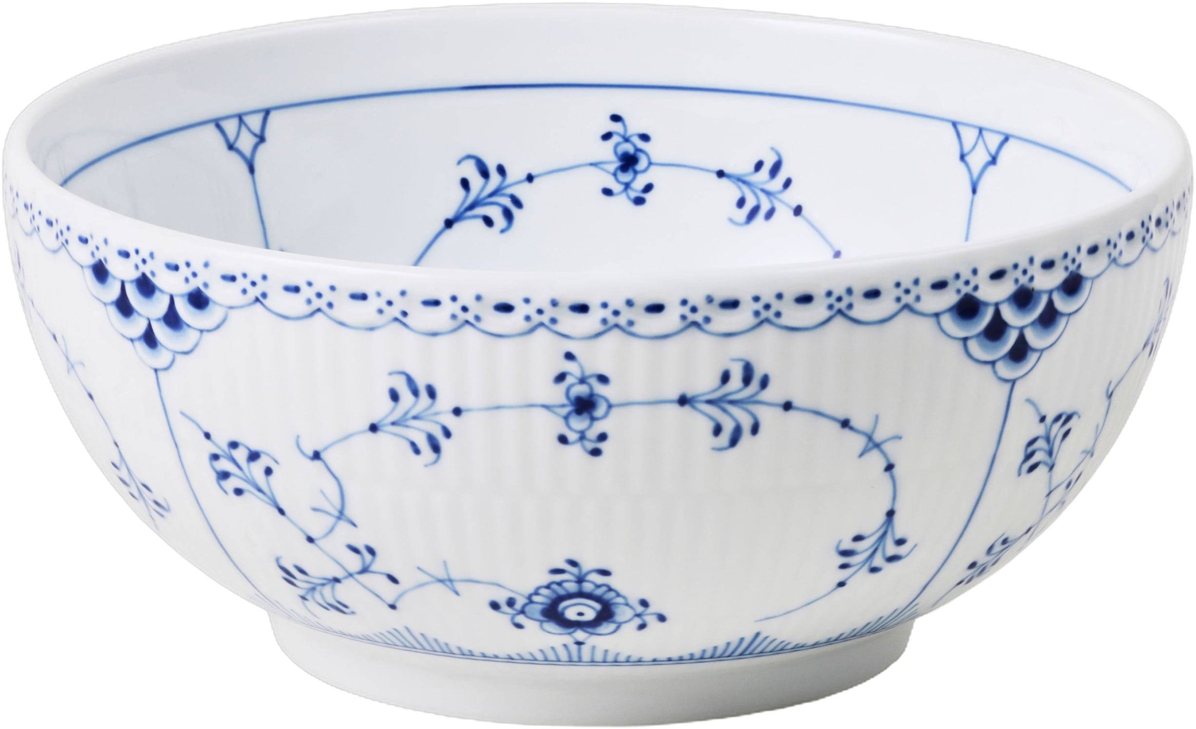 Royal Copenhagen Blue Fluted HL Bowl 110cl Hvid Str 18,0 - Serveringsfade hos Magasin.