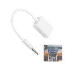 AUX Ljudkabel 3,5 Mm Hane Till USB Hona Omvandlarkabel - USB Till AUX Jack Adapterkabel för Bilstereo, Extern U-skiva
