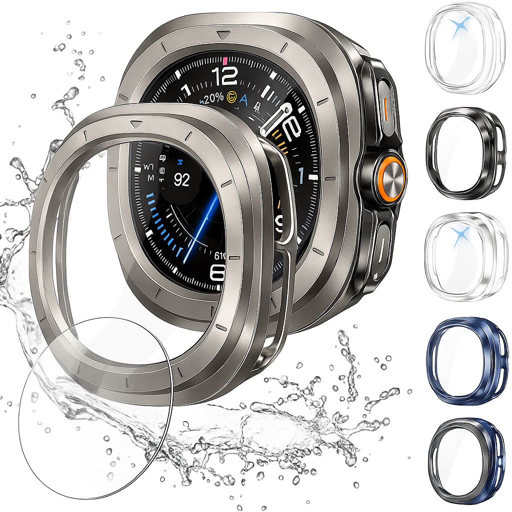 Glass+Case for Samsung Galaxy Watch 2025 Ultra accessories Tempered Screen Protector Hard PC Bumper Galaxy Watch 7 ultra Cover