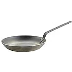 De BuyerCarbone rund stekpanna, silver, 28 cm