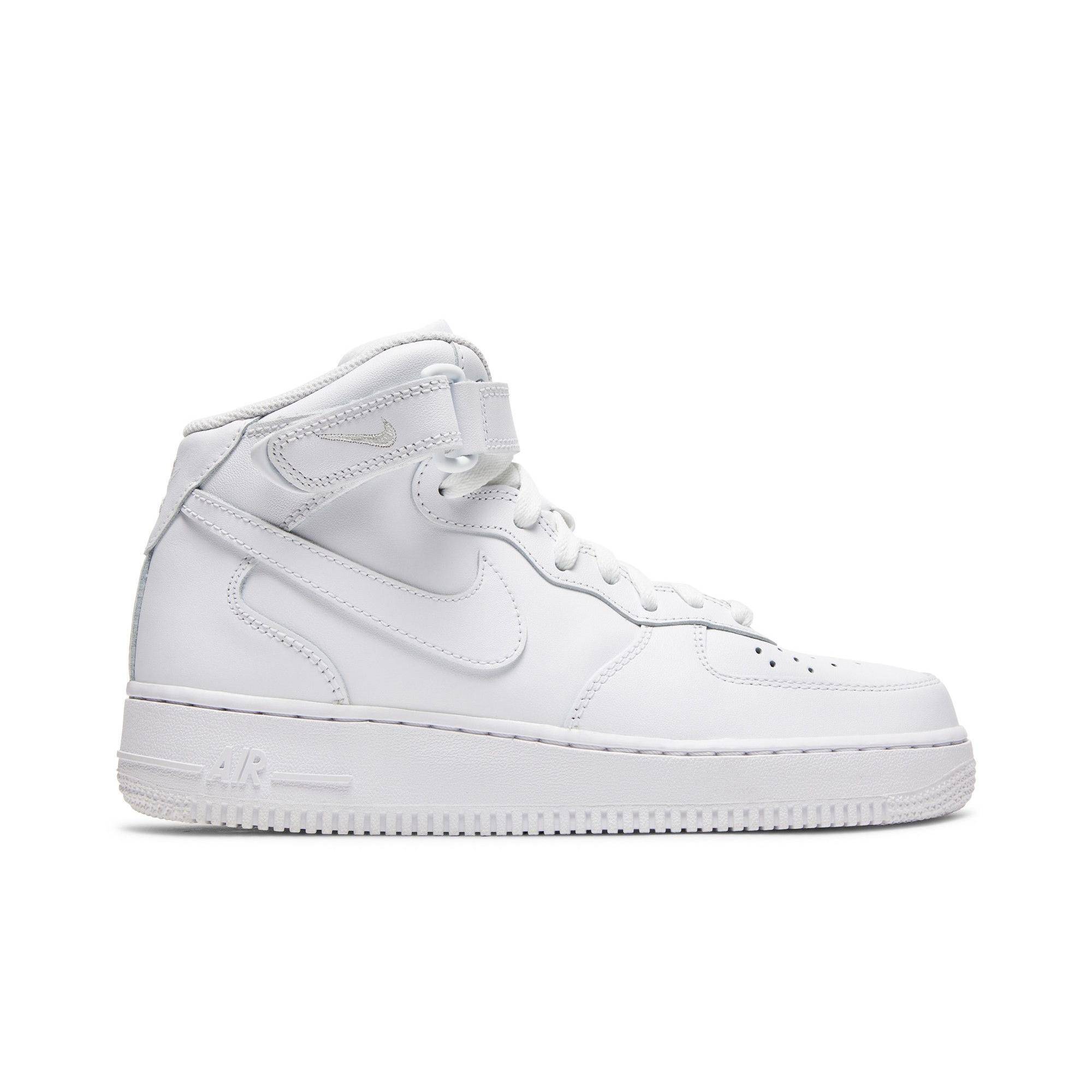 Nike Dam Air Force 1 '07 Mid 'Triple White' (damstorlekar) Vita / Vita / Vita Skateboard-skor DD9625 100 cm white