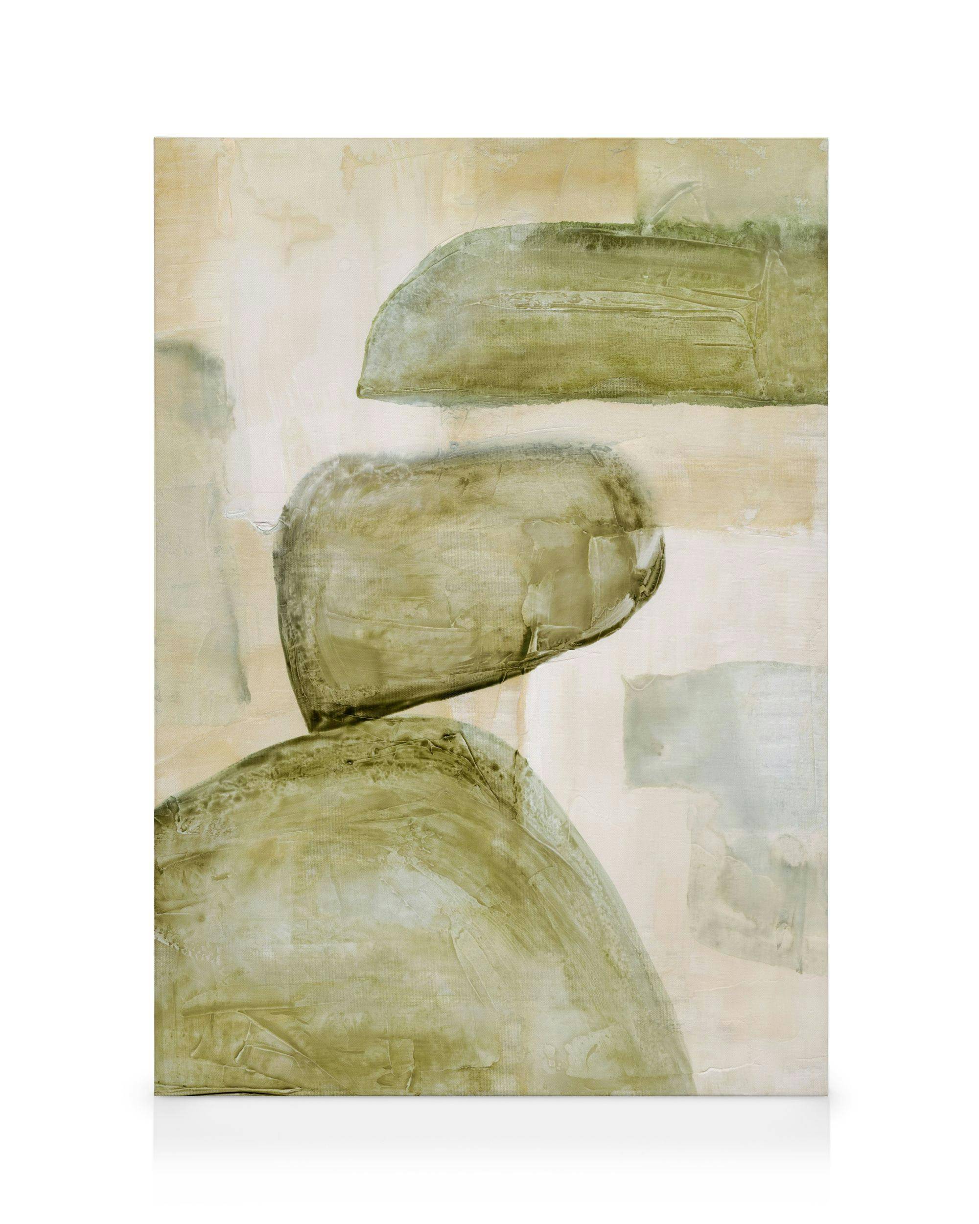 Canvastavlor Sage Composition Canvastavla (100x140 cm - Svart ram)