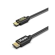 CableCreation Micro USB till USB C-kabel 3,3 m, USB C till Micro USB-kabel OTG 480 Mbps typ C till Micro USB-kabel, USB C till USB Micro för MacBook Pro Air Galaxy S21 S20 S10 Pixel 5/4/3 etc 1 M