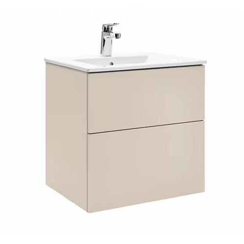 Tvättställsskåp Alterna Isella Aqua 60 med Tvättställ: 605 mm / Vit matt