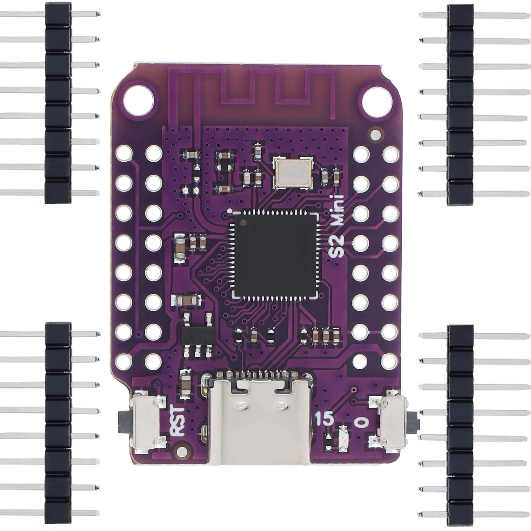 ESP32 S2 Mini V1.0.0 - LOLIN WIFI IOT Board based ESP32-S2FN4R2 ESP32-S2 4MB FLASH 2MB PSRAM MicroPython Arduino Compatible