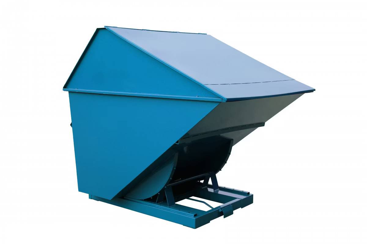 Tippcontainer med lock 2700 liter