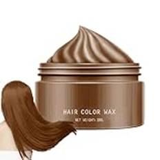 Hair Color Wax | Hair Wax Cream | Grey Hair Dye | Temporary Hair Dye | Hair Styling Cream Wax | Washable & Natural Color | Easy To Color & Easy To Clean | Mild & Non-irritating For Hairstyle