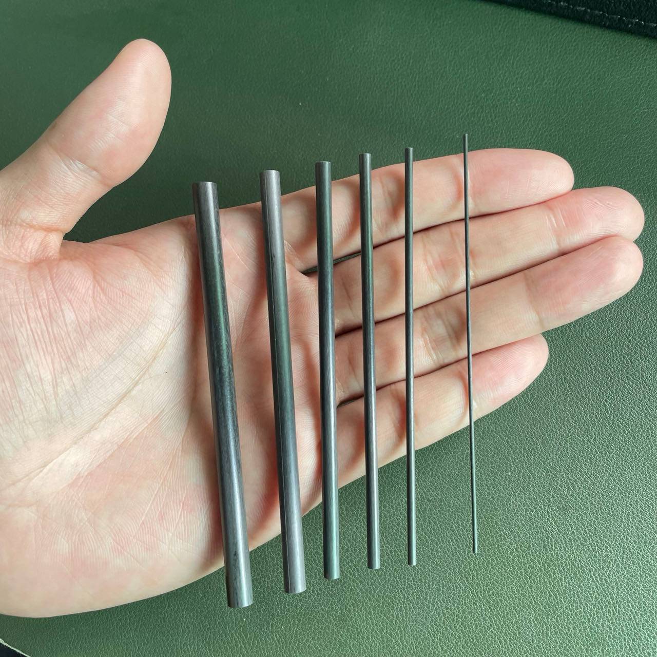 3/6pcs Solid Carbon Fiber Rods, Lure Fishing Rod Section Repair, Plug-in Section Modification, Fishing Rod Broken Rod Repair, Two-section Connection Carbon Fiber Additions