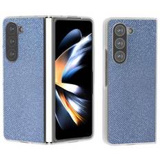 Samsung Galaxy Z Fold6 Rhinestone Tekstur Hybrid Cover - Blå