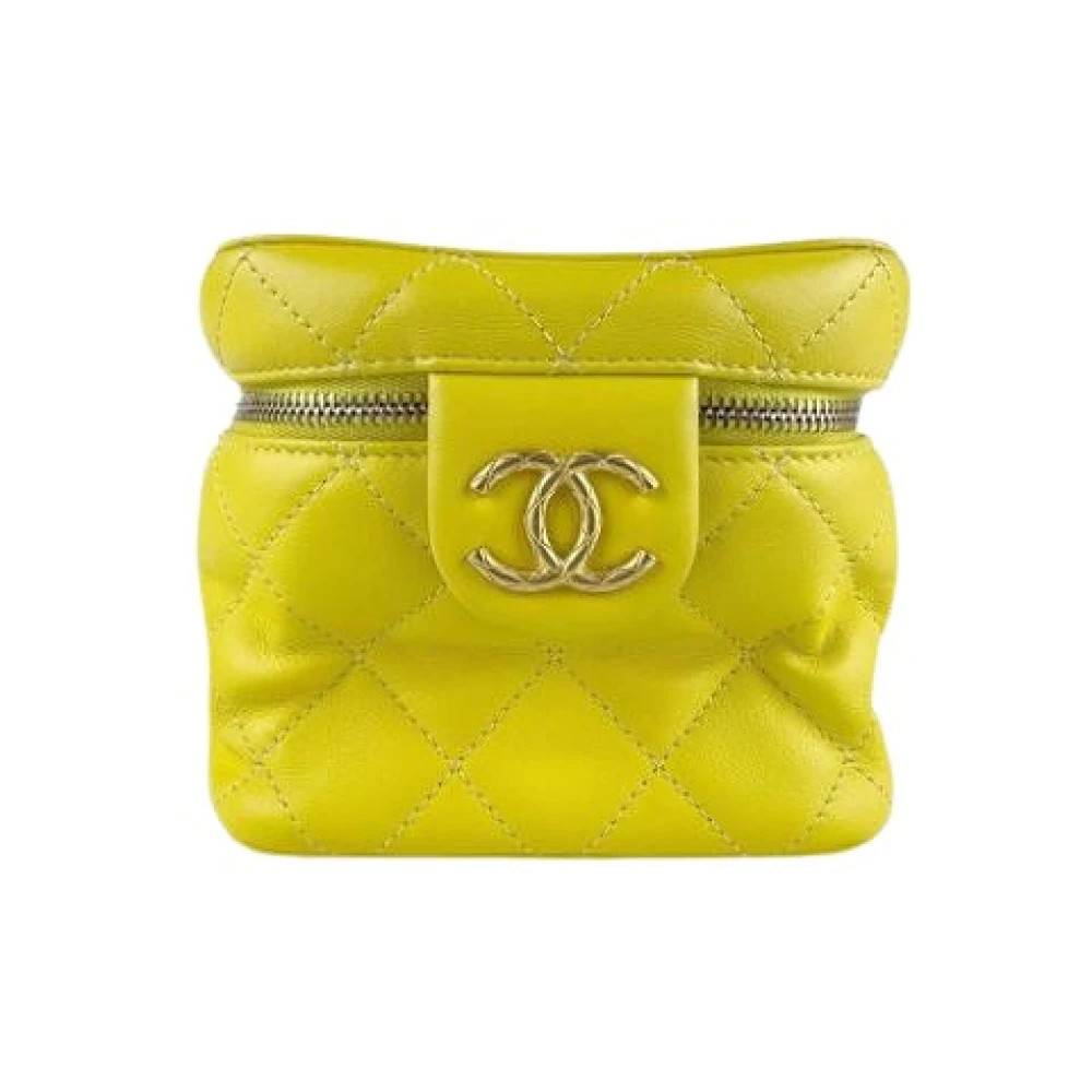 Chanel Vintage Pre-owned Mini Lædertaske - Vintage - Dame - Gul - ONE SIZE - Læder
