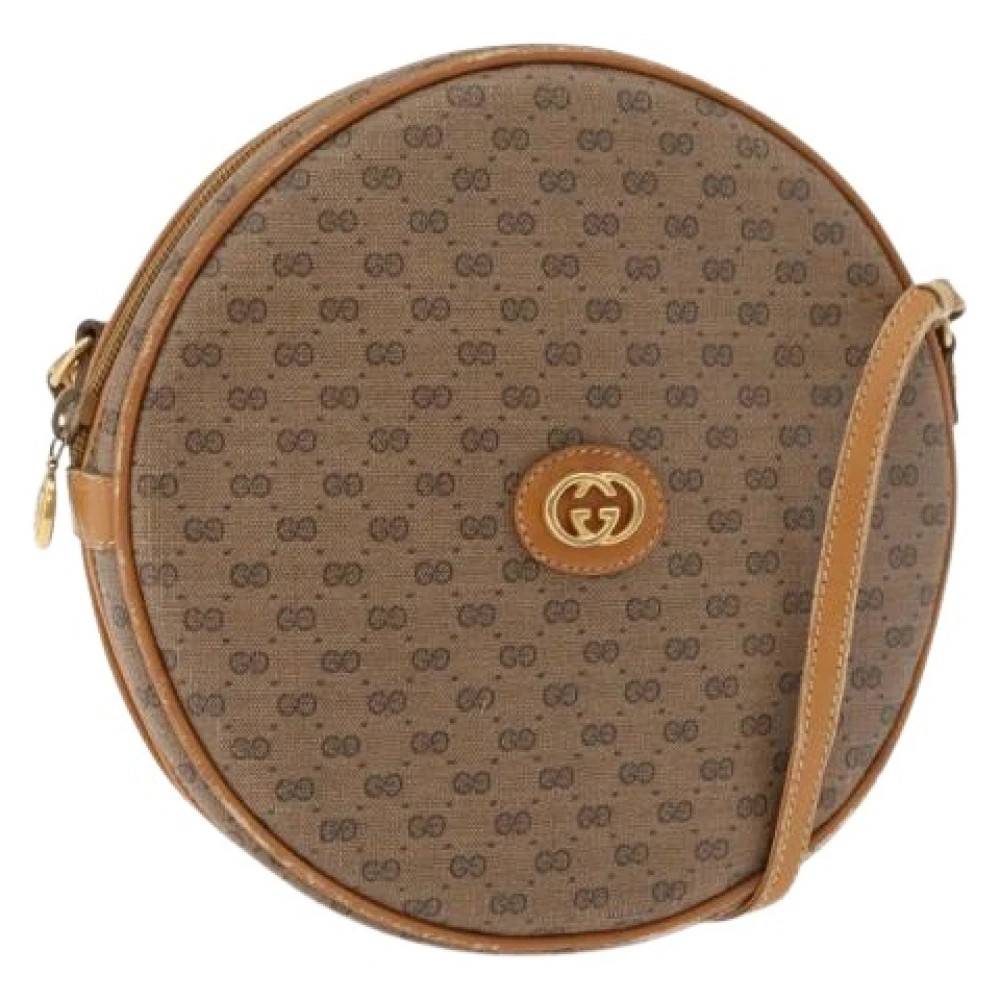 Gucci Vintage Pre-owned Vintage Micro Small GG Canvas Skuldertaske - Vintage - Dame - Beige - ONE SIZE - Uld