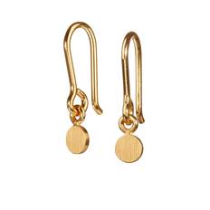 Spot Tiny ear hook. Gilded sterling silver. Scherning Copenhagen
