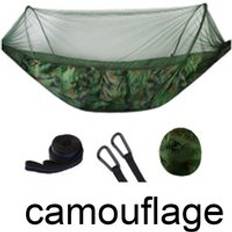 Bärbar hängmatta inomhus hem sovrum hängmatta latstol resa utomhus camping gungstol tjock canvas säng hängmattor - Kamouflage