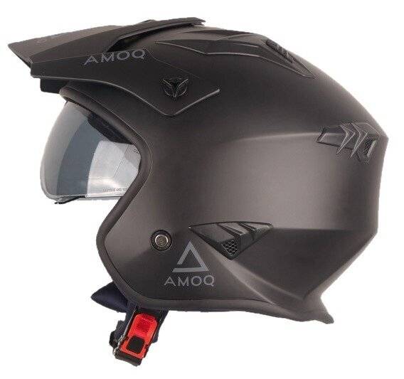 Hjälm AMOQ Blister Jet, Black/Grey