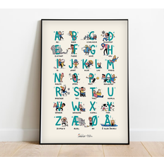Lille Starut ABC Plakat - 50x70 cm