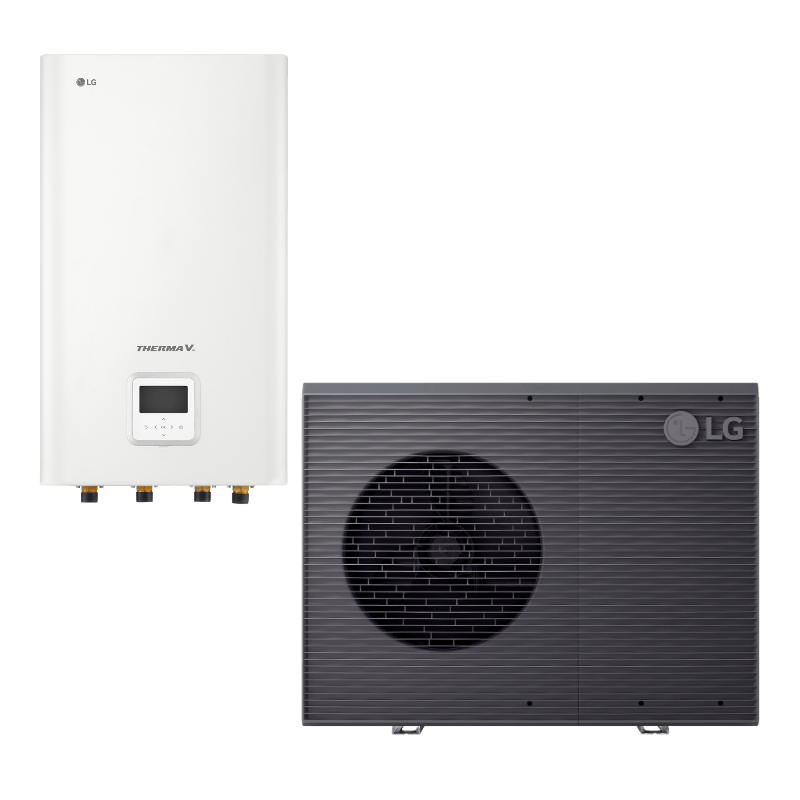 LG 9kW Therma V R290 3-fas hydrobox luft-vattenvärmepump