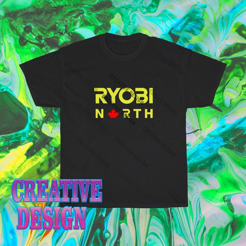 Helt Ny Ryobi Verktyg Nordlogga T-shirt Rolig Storlek S till 5XL cm blue