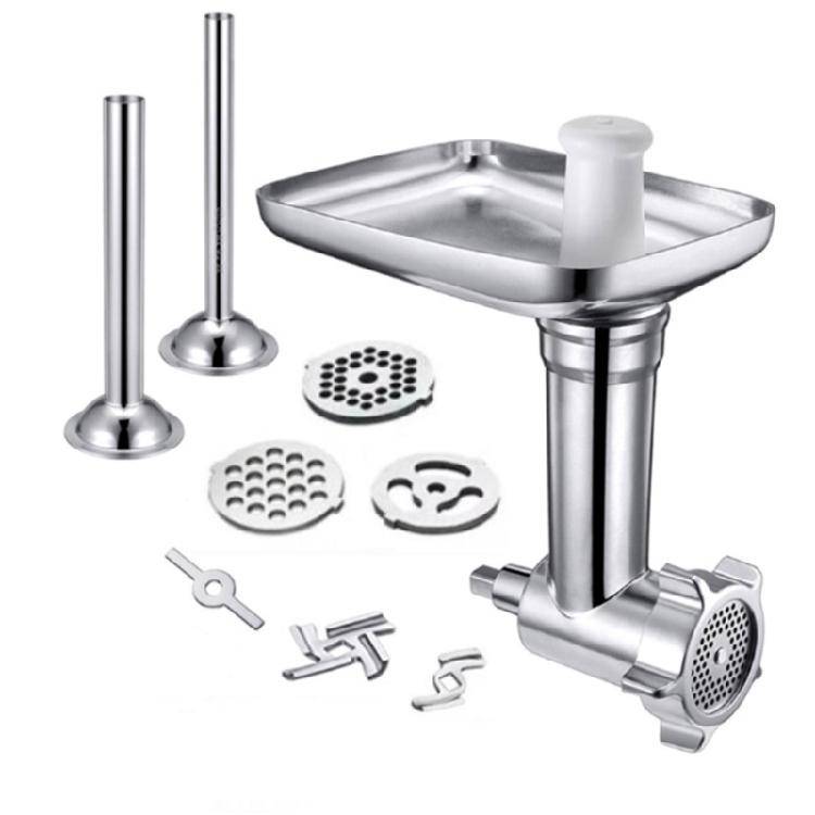 Köttkvarn Korvfyllningsdel För KitchenAid Mixer Blender Tillbehör gray