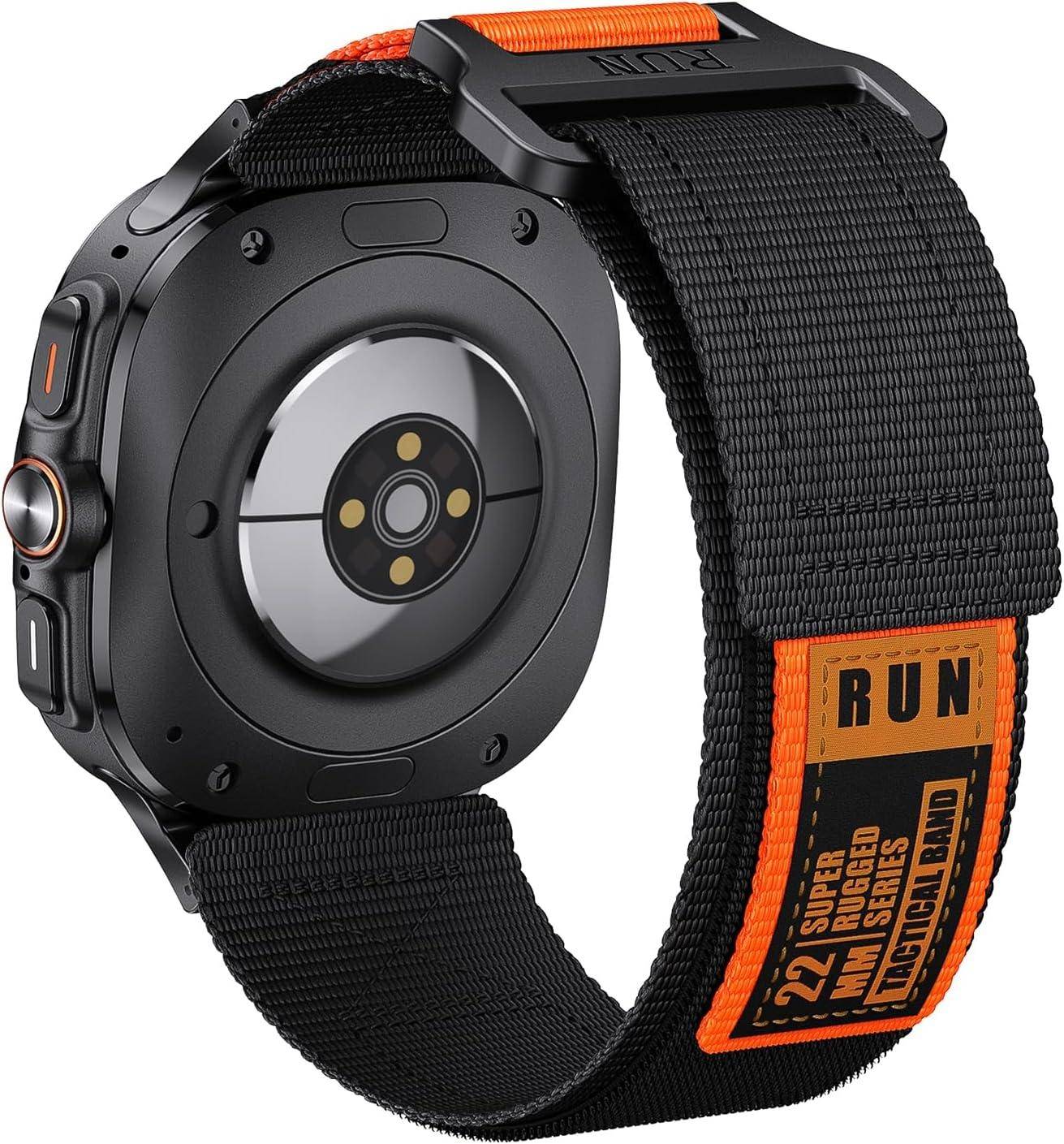 Mjukt Nylonarmband för Samsung Galaxy Watch Ultra 47mm Band Sport Correa Armband För Galaxy Watch8 Classic Herr Dam Klockarmband gray