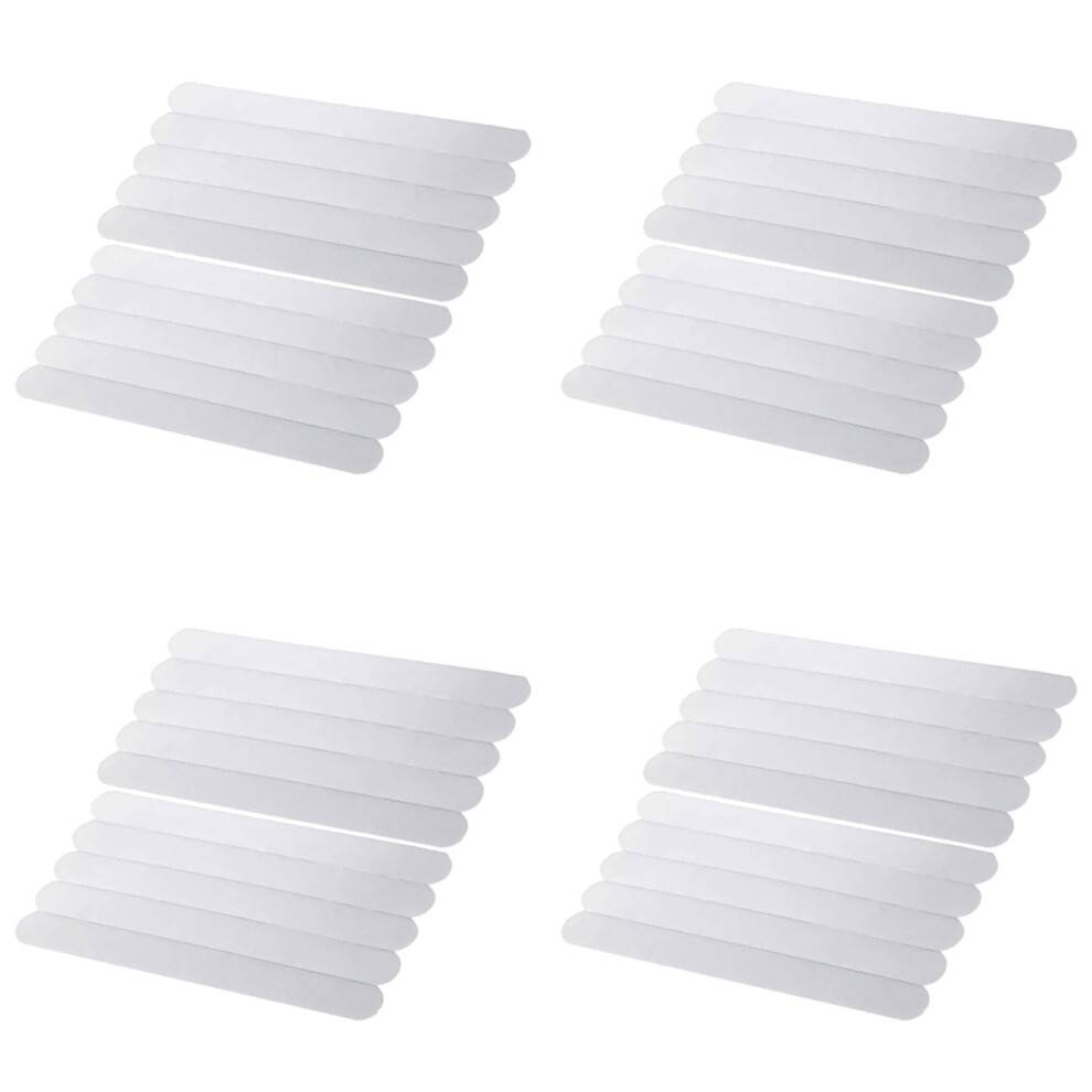 40Pcs Anti-Slip Strips Safety Shower Treads Stickers Bathtub Non Slip Stickers Stair Step Anti Slip Tape 7.87Inch