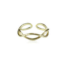 Twisted ring in gold. Adda. Everneed