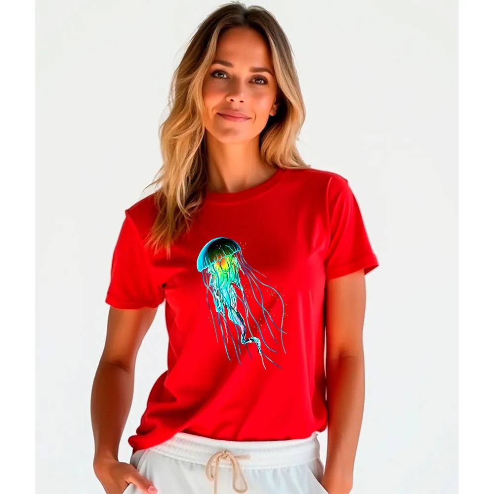 Kruskis Jellyfish Dame-t-shirt Med Korte ærmer