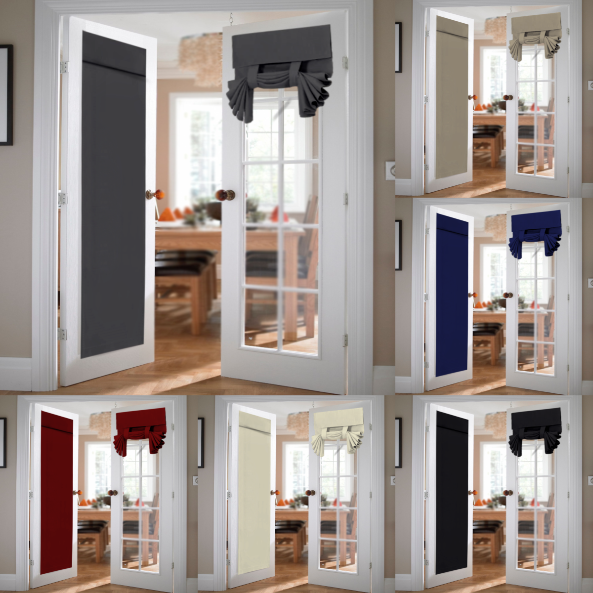 1PC, Blackout Door Curtain, Privacy Thermal Insulated TriciaDoor Window Curtains, For Patio French Door, Front Door