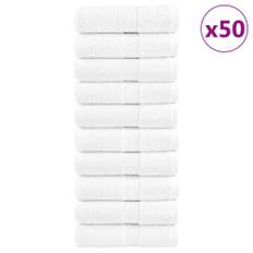 Premium Tvätthanddukar SOLUND 50 st Vita 30x30 cm 600 g/m²
