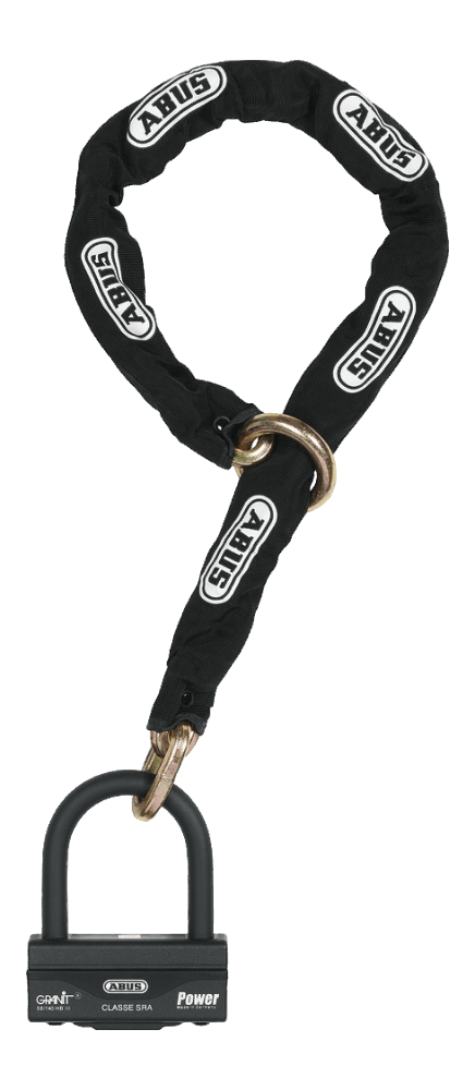 MC-lås ABUS Granit™ Power X-Plus 58 med låskätting 120 cm